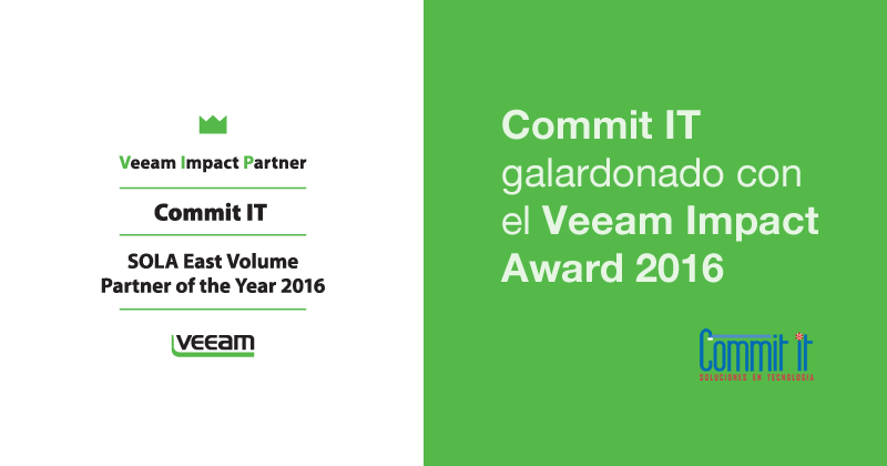 Veeam reconoce a Commit IT con el Veeam Impact Award